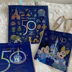 3  50th celebration shopping totes